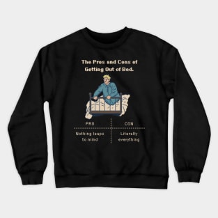 Morning Dilemma: Bed vs. World - 8bit Pixelart Crewneck Sweatshirt